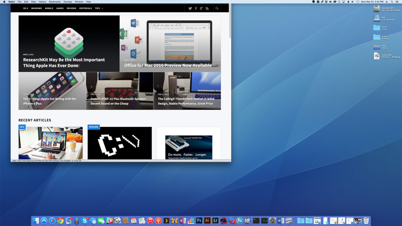 External monitor truncating app windows mac free