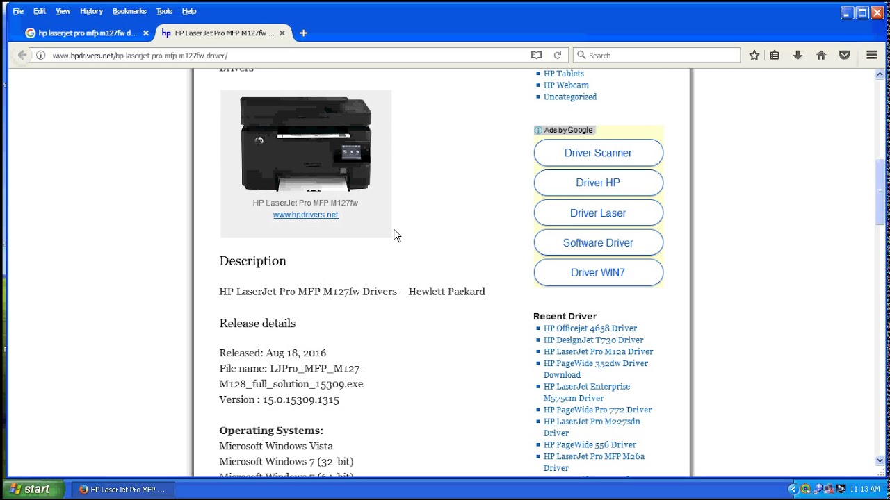 Hp Laserjet Pro Mfp M127fw Scanner Software For Mac